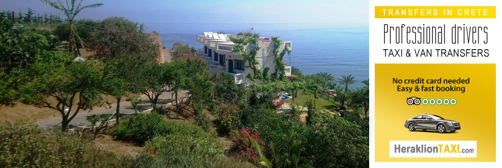 Heraklion Crete Airport Taxi to Diana Apts in Agia Pelagia