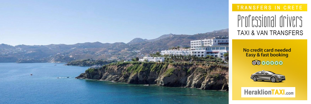Heraklion Crete Airport Taxi to Penisula Hotel in Agia Pelagia