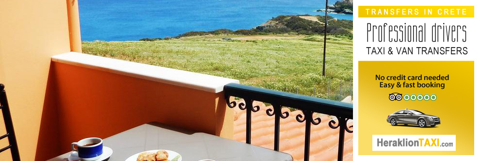 Heraklion Crete Airport Taxi to Psaromoura Residence in Agia Pelagia