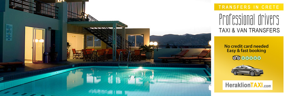 Heraklion Crete Airport Taxi to 24 Seven Boutique Hotel in Agios Nikolaos