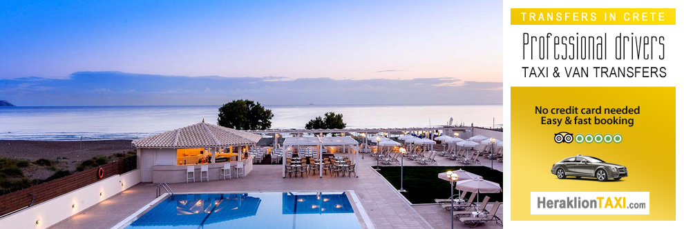 Heraklion Crete Airport Taxi to Neptuno Hotel in Amoudara