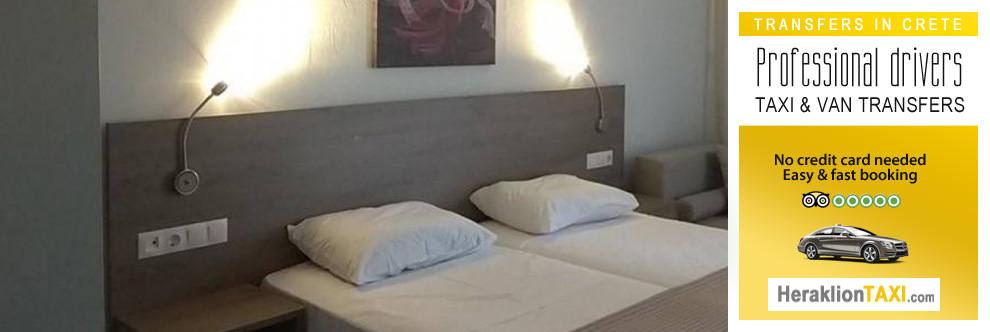 Heraklion Crete Airport Taxi to Blue Horizon Apts in Bali