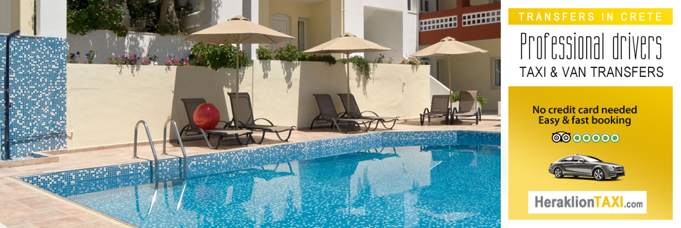 Heraklion Crete Airport Taxi to Troulis Apts in Bali
