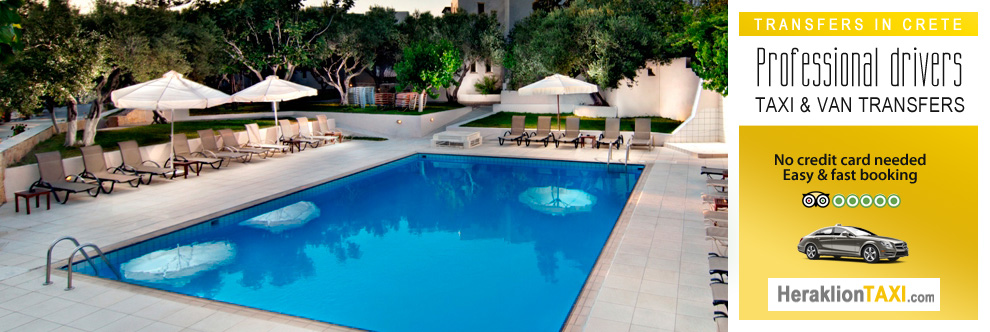 Heraklion Crete Airport Taxi to Ourania Apts in Gouves