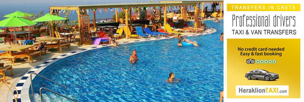 Heraklion Crete Airport Taxi to Aqua Sun Village in Hersonissos