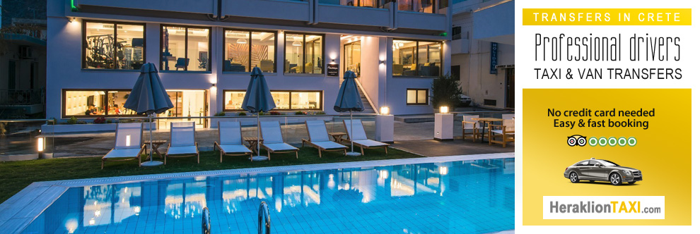 Heraklion Crete Airport Taxi to Harma Boutique Hotel in Hersonissos