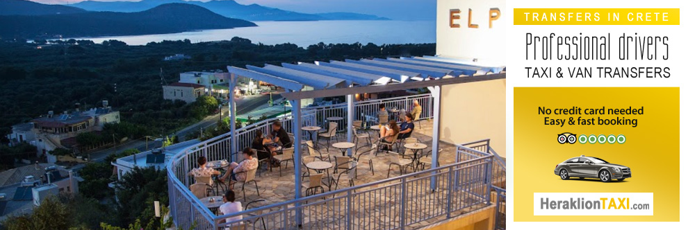 Heraklion Crete Airport Taxi to Elpida Hotel in Istron