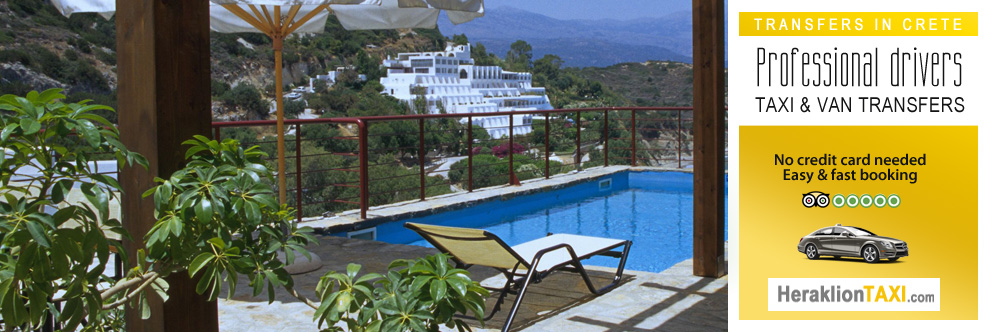 Heraklion Crete Airport Taxi to Villa Marianna in Istron