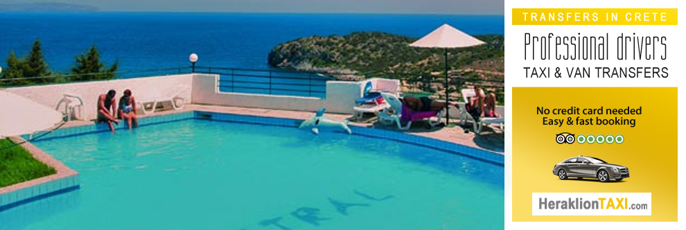 Heraklion Crete Airport Taxi to Mistral Mare in Istron