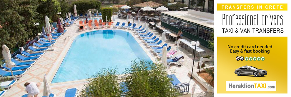 Heraklion Crete Airport Taxi to Anastasia Hotel in Malia