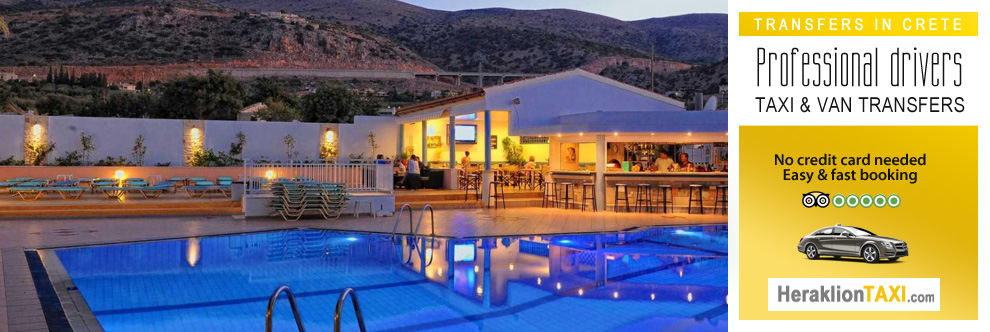 Heraklion Crete Airport Taxi to Melissa Apartments in Malia