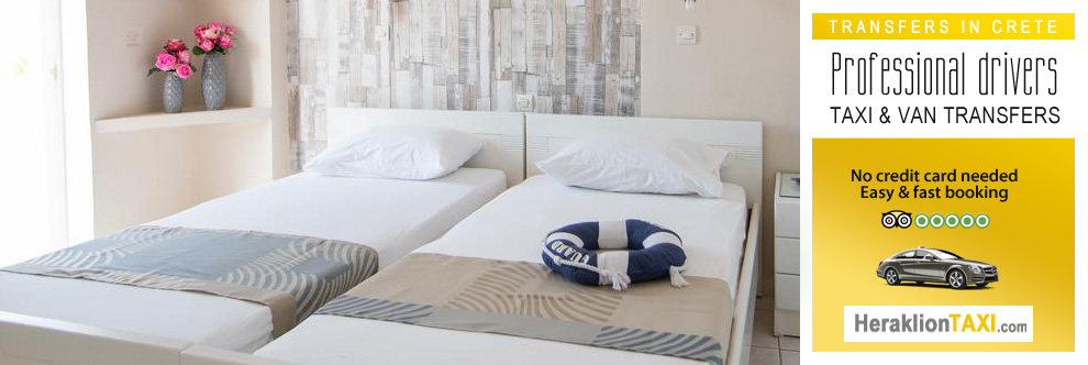 Heraklion Crete Airport Taxi to Silver Sun Studios and Apartments in Malia