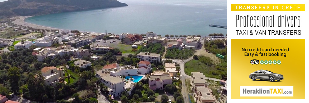 Heraklion Crete Airport Taxi to Porto Plakias in Plakias