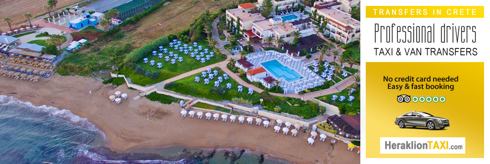 Heraklion Crete Airport Taxi to Creta Royal Hotel in Rethymnon