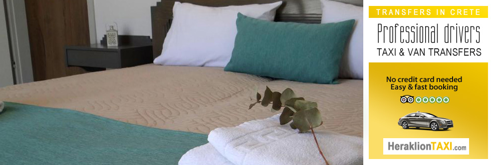 Heraklion Crete Airport Taxi to Mardinik Hotel Apartments in Rethymnon