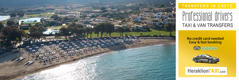 Heraklion Crete Airport Taxi to Kalimera Kriti Hotel in Sissi