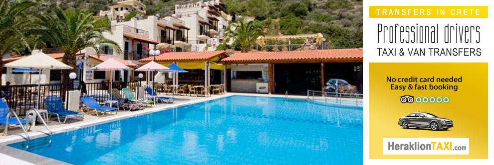 Heraklion Crete Airport Taxi to Bella Vista in Stalis
