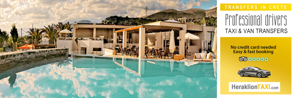 Heraklion Crete Airport Taxi to Blue Sea in Stalis