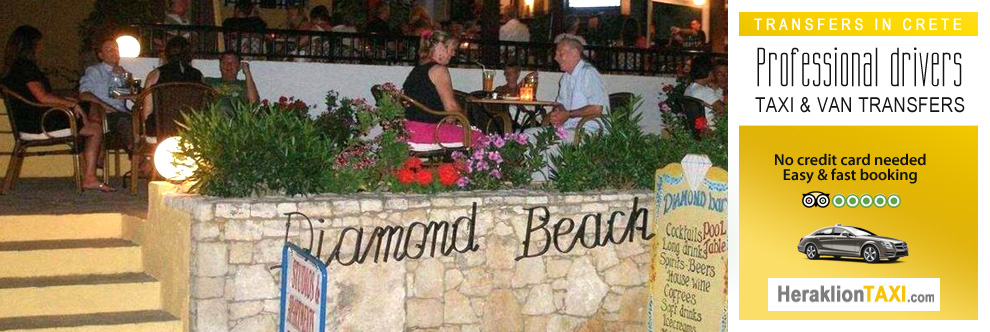 Heraklion Crete Airport Taxi to Diamond Beach Studios in Stalis
